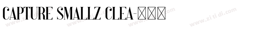Capture Smallz Clea字体转换